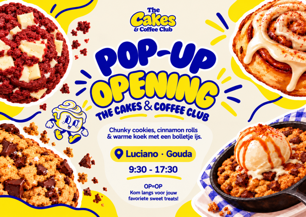 The Cakes & Coffee Club – Pop-up shop in Gouda op zaterdagen in Gouda